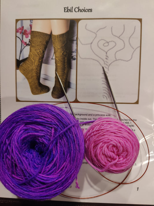 My newest sock WIP. The charts are in COLOR. I love that!