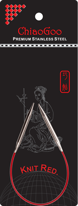 Chiaogoo Red Lace Fixed Circular Needles - 9"