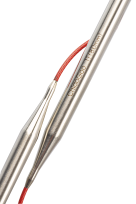Chiaogoo Red Lace Fixed Circular Needles 40"