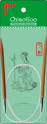 Chiaogoo Bamboo Fixed Circular Needles- 16"