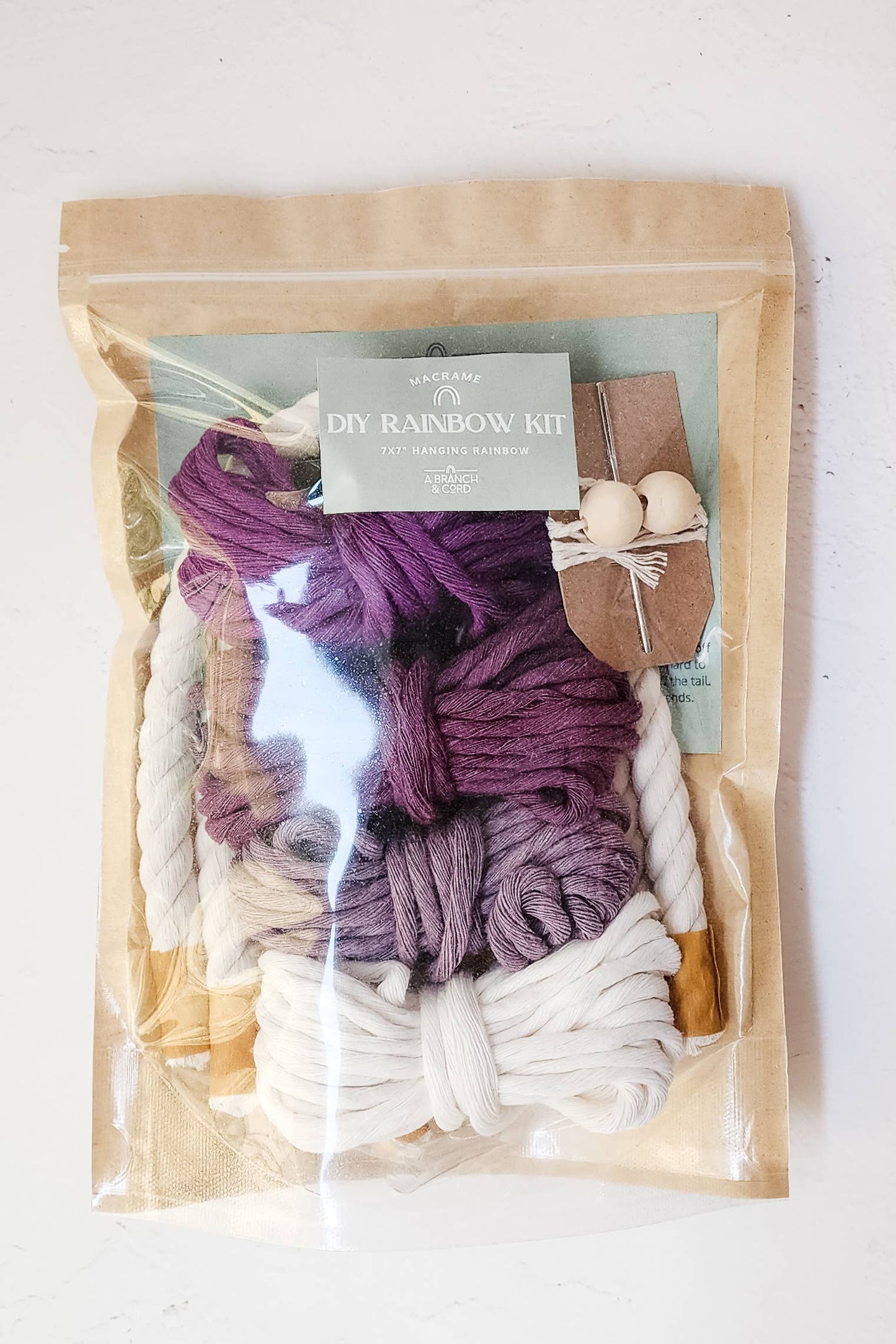 Purple Macrame Rainbow Kit