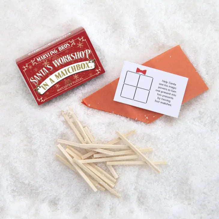 Christmas Matchstick Puzzles Set Of Six Alternative Puzzles