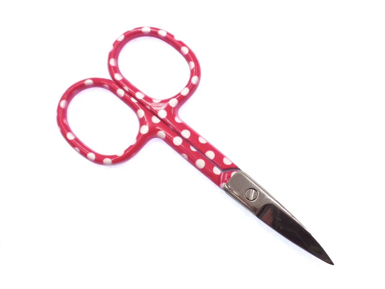 Bright Polka Dot Curved Scissors