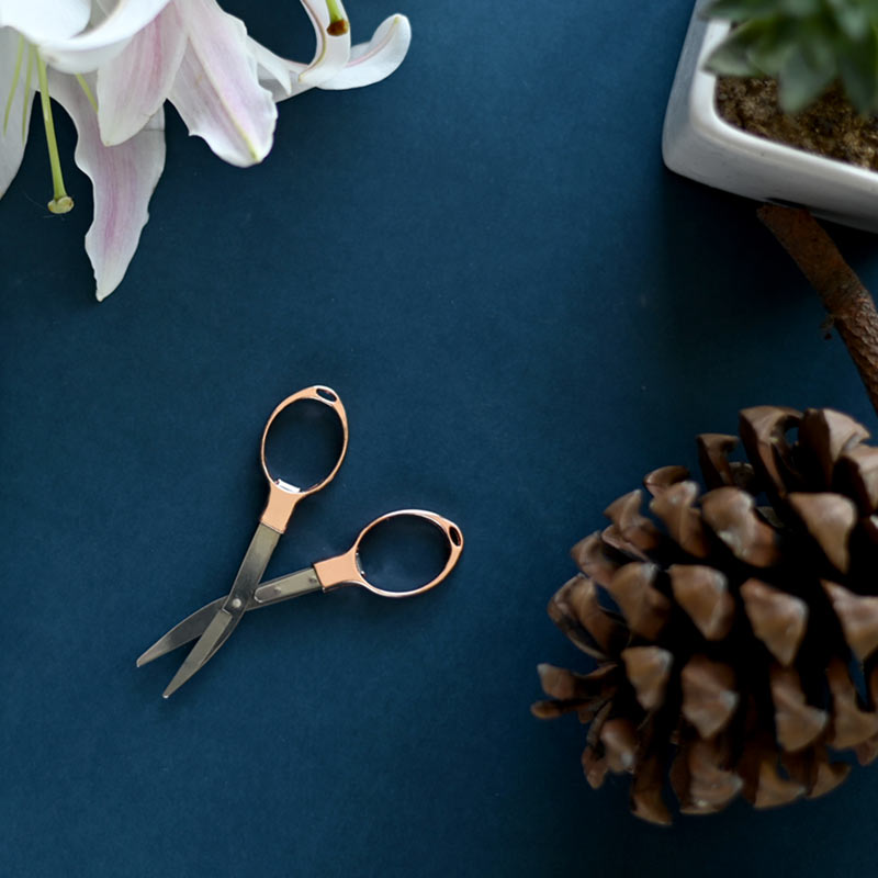 Rosegold Folding Scissors