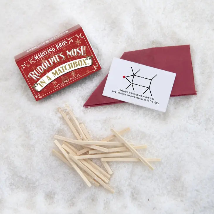 Christmas Matchstick Puzzles Set Of Six Alternative Puzzles