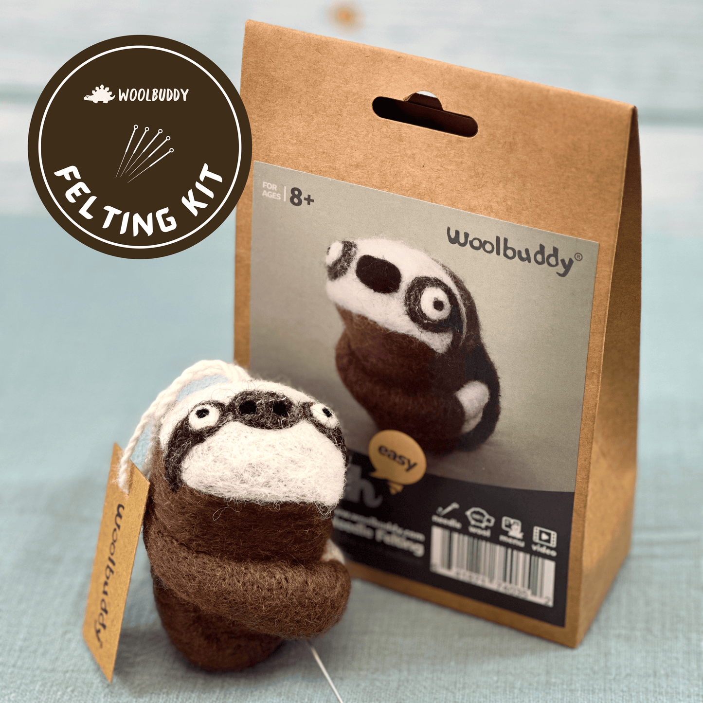 DIY Needle Felting Kit - Sloth