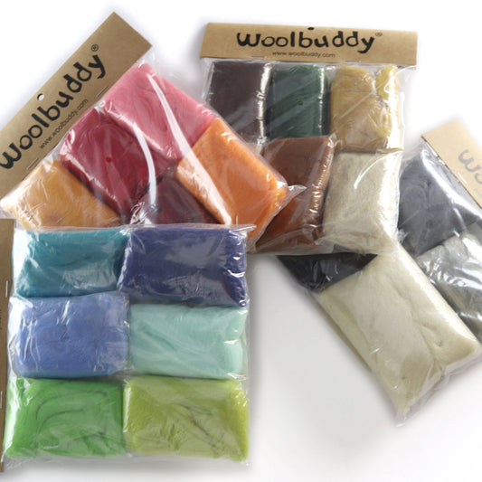 Four Season Color Wool Fiber for Needle Felting