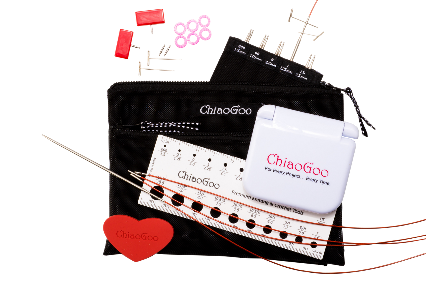 4" Chiaogoo Twist Interchangeable Needle Sets