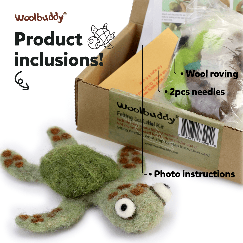 DIY Needle Felting Kit - Sea Turtle
