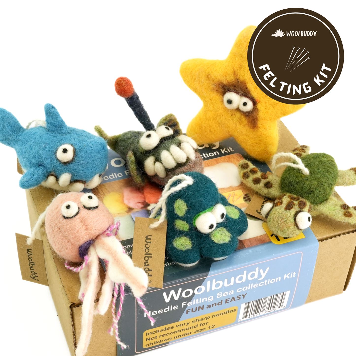 DIY Needle Felting Sea Collection Kit – Make 6 Ocean Friends