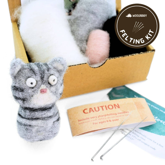 DIY Needle Felting Kit - Cat