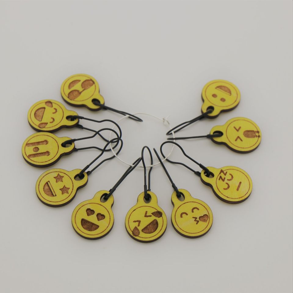 Laser Cut Stitch Markers - Novelty