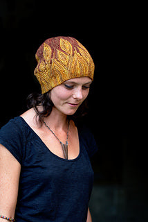 Elemental-5 fabric bending short row hats from Woolly Wormhnead