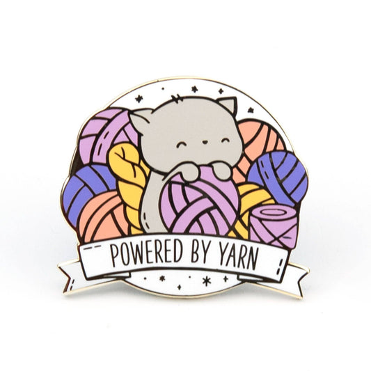 Powered by Yarn Pin